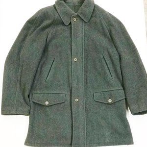 Burberrys Vintage Wool Overcoat Made in Italy